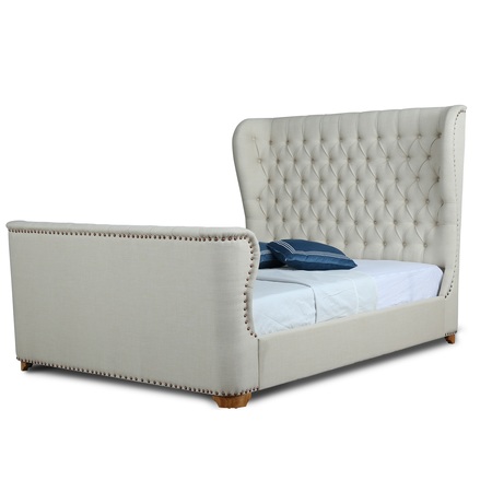 MANHATTAN COMFORT Lola Full-Size Bed in Ivory BD007-FL-IV